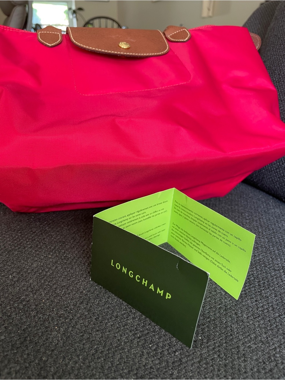 Longchamp Le Pliage Original Tote, Cherry Red, Medium - Picture 9 of 11